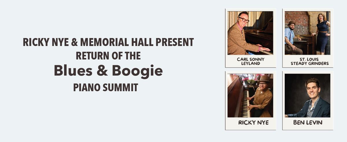The Return of The Blues & Boogie Piano Summit, 7 November | Event in Cincinnati | AllEvents