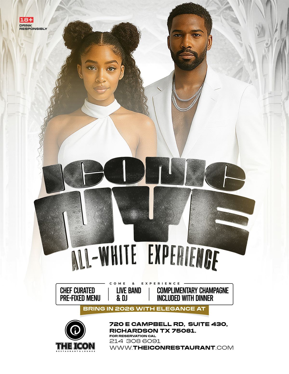 Iconic New Year’s Eve: Live Band & DJ all night, 31 December | Event in Richardson | AllEvents