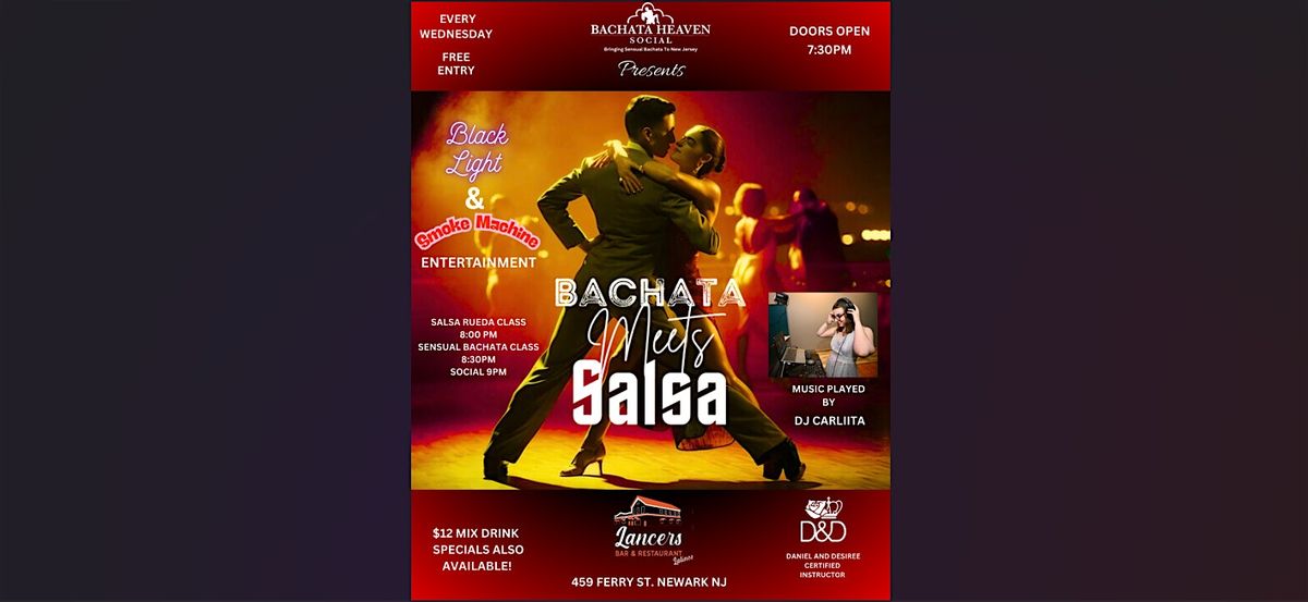Bachata Meets Salsa (FREE ENTRANCE AND CLASS), 3 December | Event in Newark | AllEvents