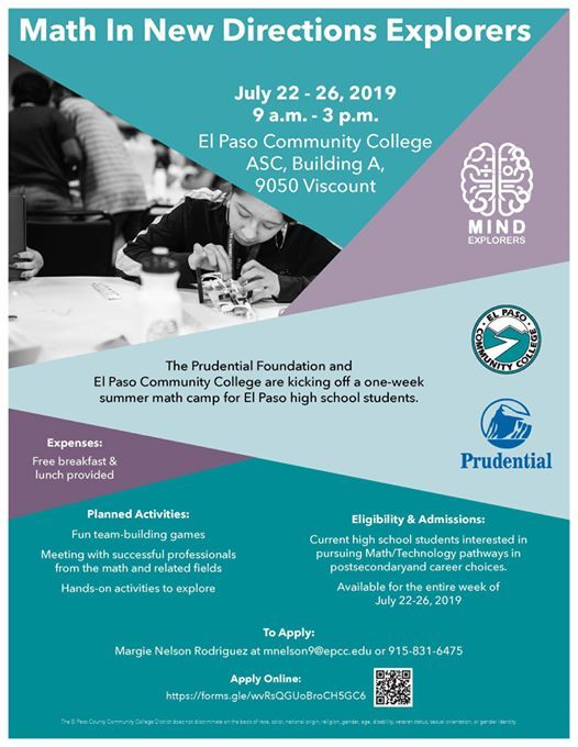 Mind Explorer Summer Camp At Epcc Asc San Elizario