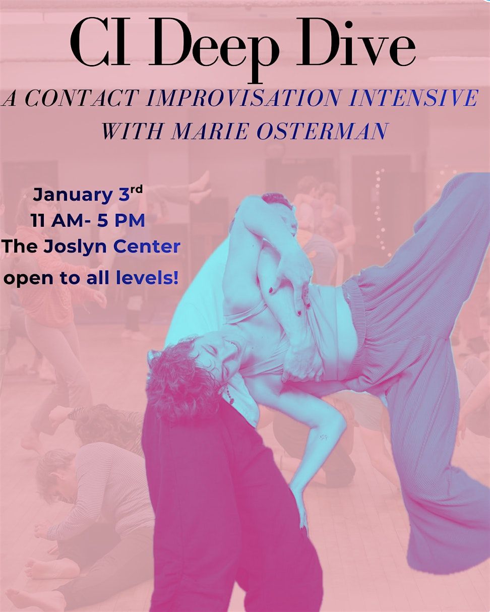 Contact Improvisation Intensive with Marie Osterman Jan 3rd 11am-5pm