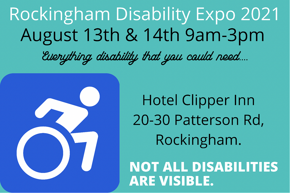 Rockingham Disability Expo, Hotel Clipper, Rockingham, 13 August to 14
