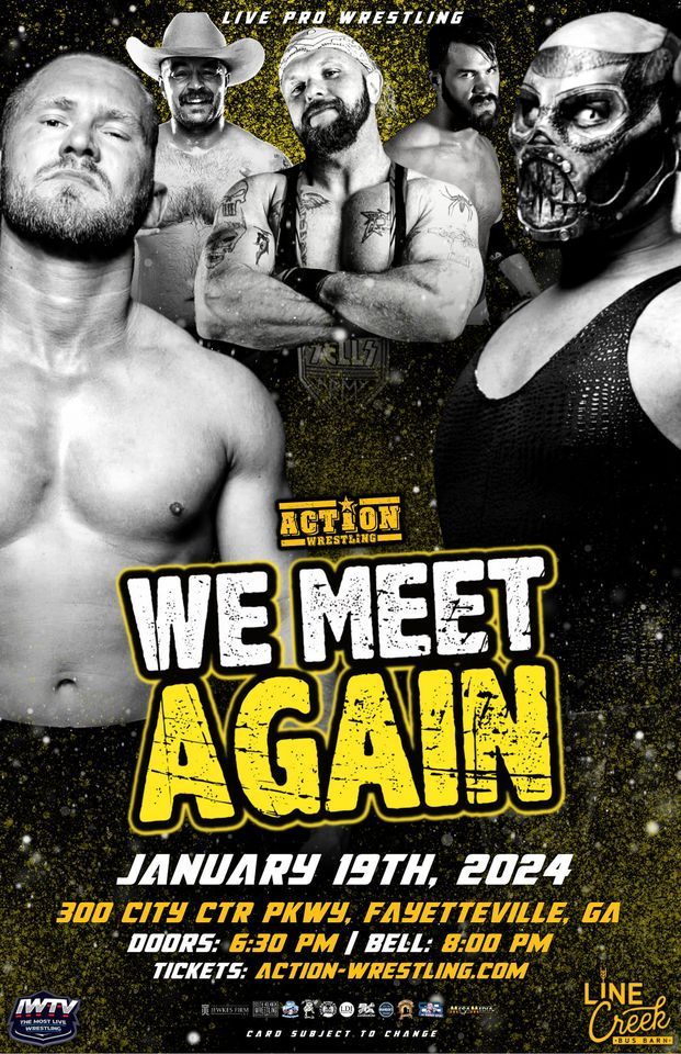 ACTION Wrestling WE MEET AGAIN, Line Creek Brewing Bus Barn