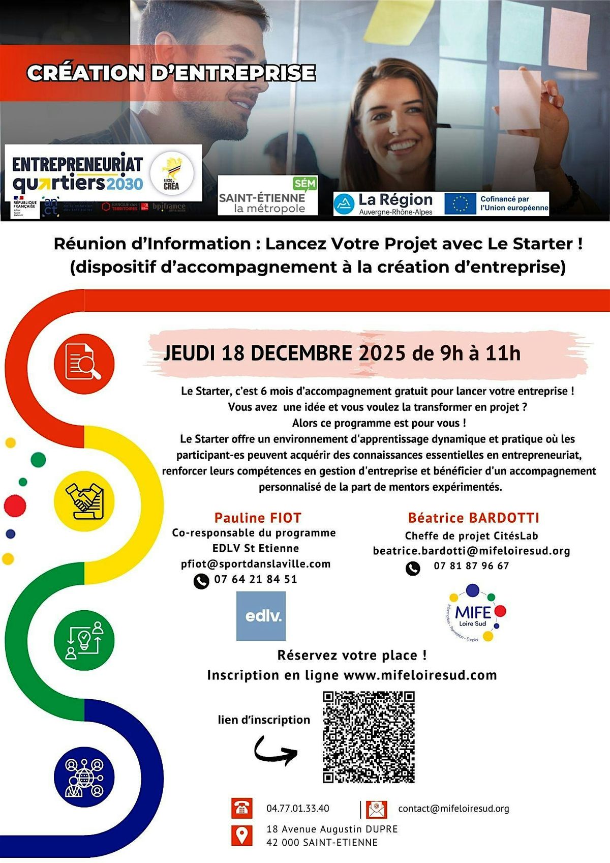 Réunion d'information : Lancez votre projet avec le Starter !, 18 December | Event in Saint-Étienne | AllEvents