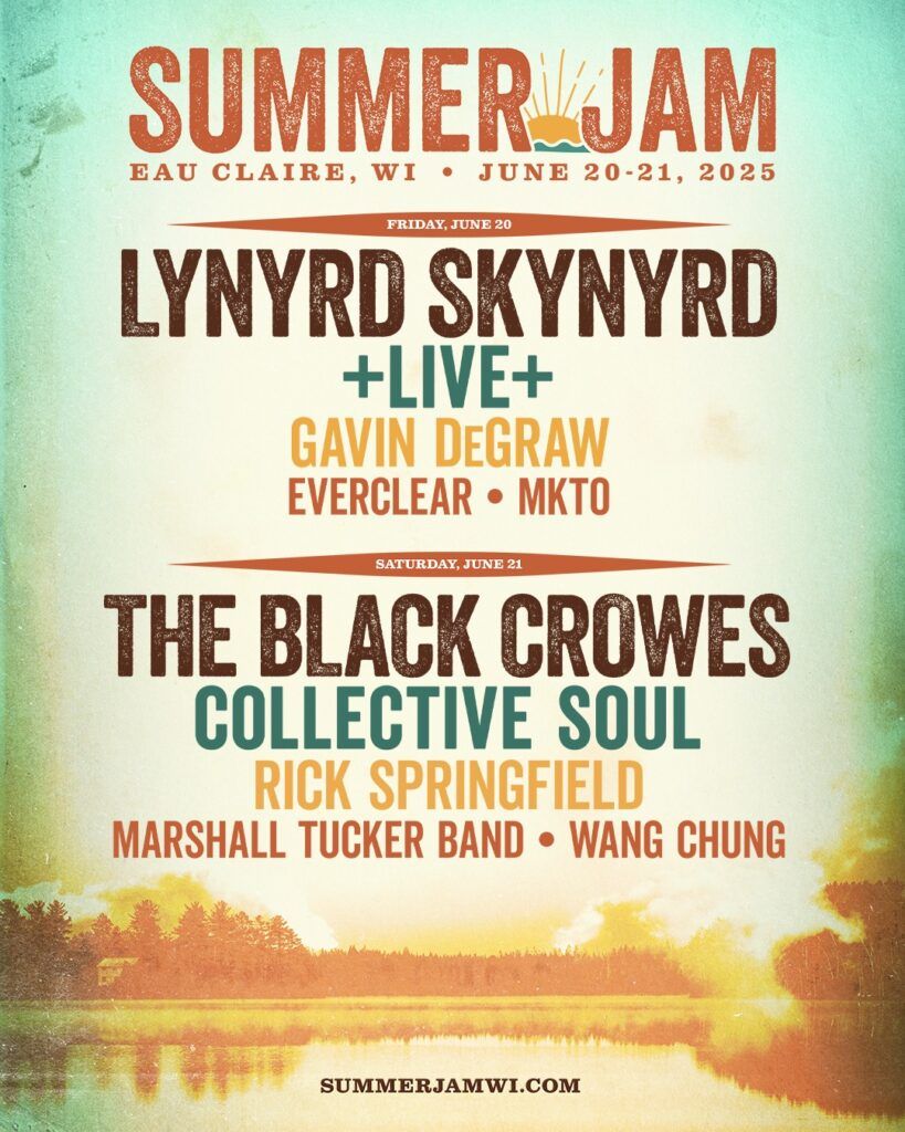 Summer Jam: Lynyrd Skynyrd  Live  & Gavin DeGraw - Friday, 19 June | Event in Eau Claire | AllEvents