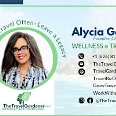 Alycia G, TravelGardenerAdventures.com logo