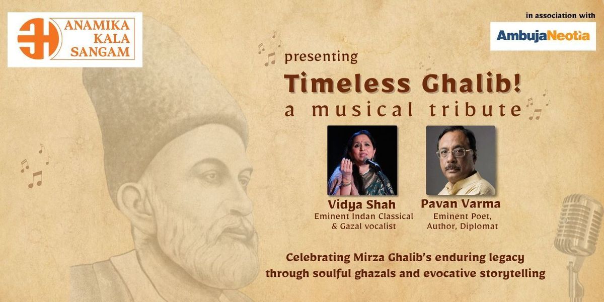 Timeless Ghalib, A Musical Tribute, 1 August | Event in Kolkata | AllEvents