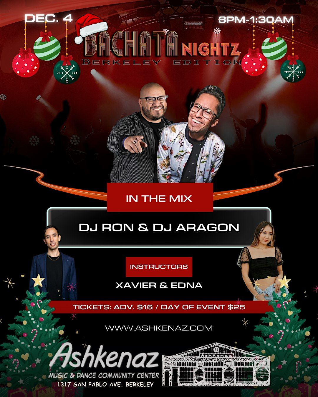 BACHATANightz Berkeley - Holiday party!, 4 December | Event in Berkeley | AllEvents