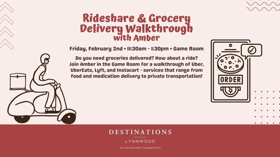 Rideshare & Grocery Delivery Walkthrough with Amber, Destinations ...