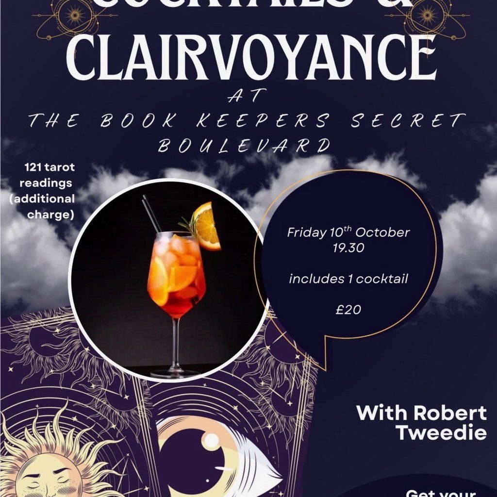 Cocktails & Clairvoyance at The Book Keeper Secret, 10 October | Event in Stoke On Trent | AllEvents