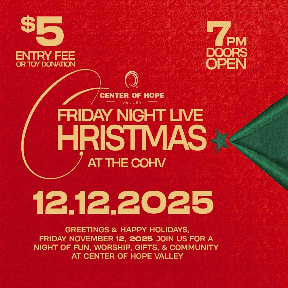Friday Night Live: Christmas @ COHV, 12 December | Event in Los Angeles | AllEvents