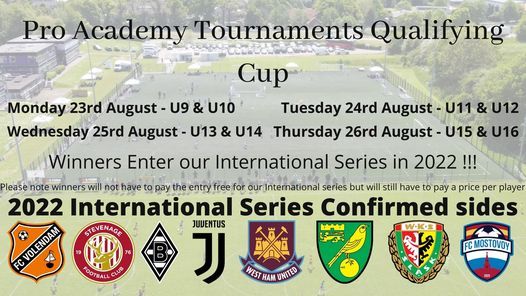Pro Academy Tournaments Pre Season Cup Pro Academy Tournaments Letchworth August 23 To August 26 Allevents In Letchworth Craft Show Vendor List 2022