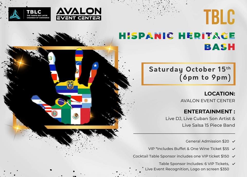 Hispanic Heritage Bash Avalon Event Center Lake Magdalene October 15 22 Allevents In