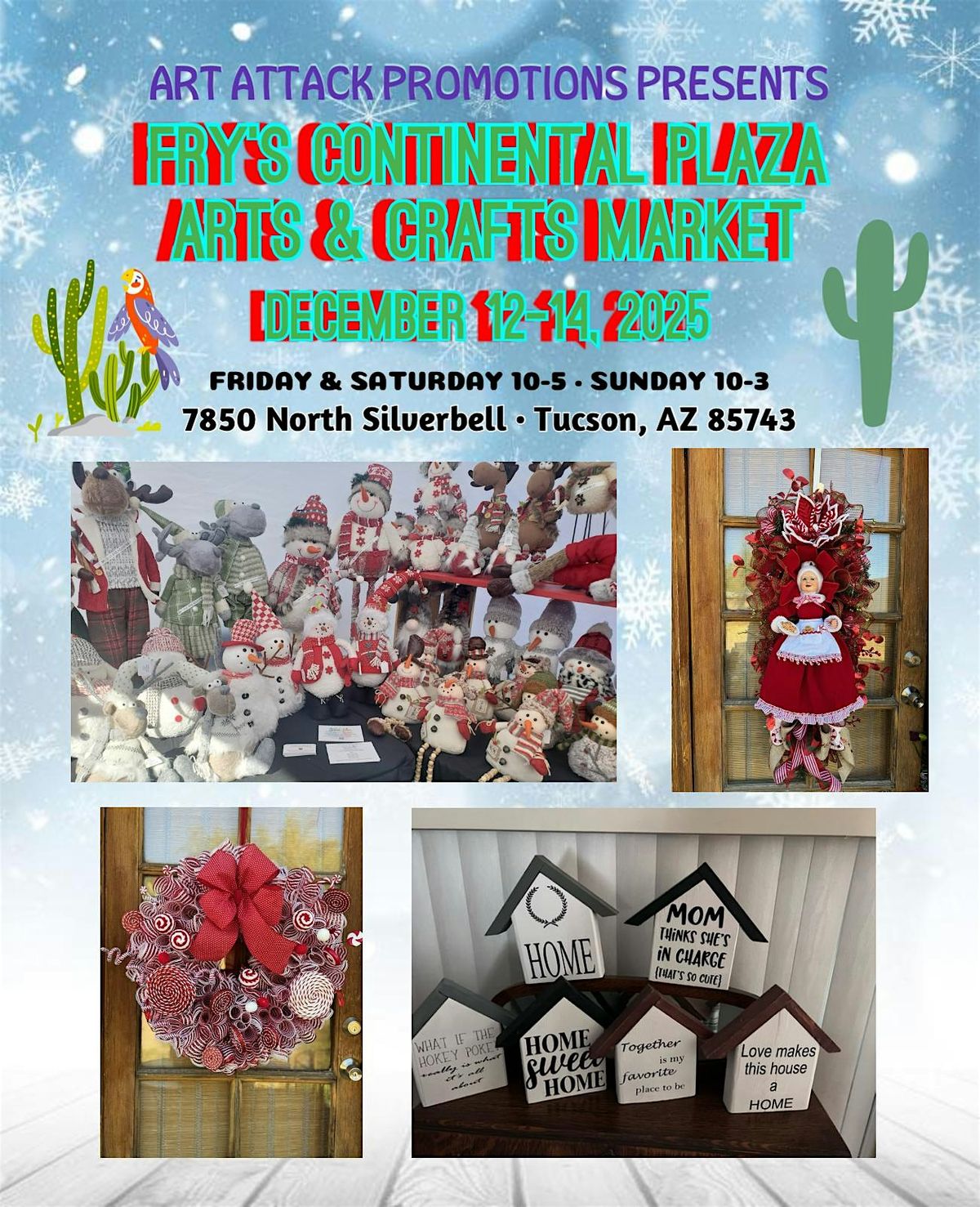 Holiday Arts & Crafts Market, 7850 N Silverbell, Marana, Az  Dec 12-14, 25, 12 December | Event in Tucson