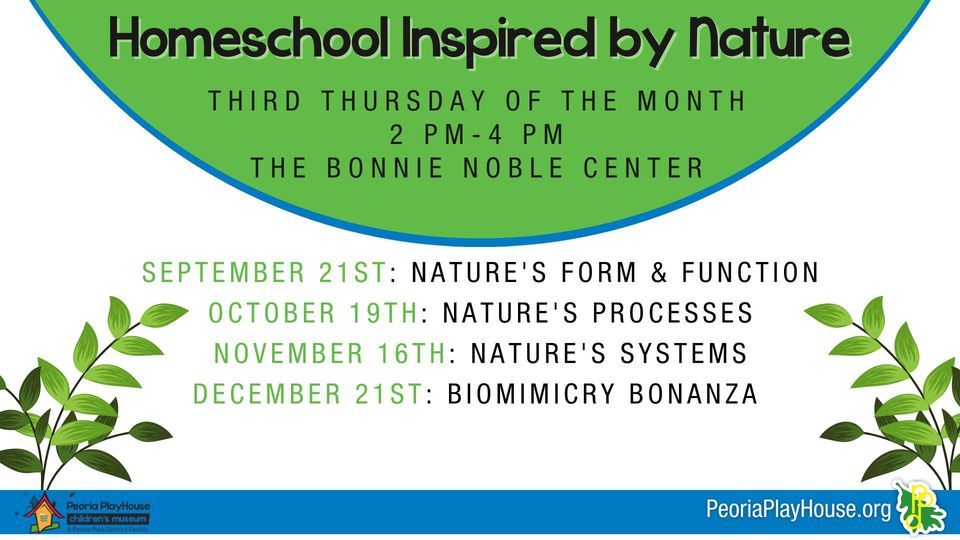 Homeschool Inspired by Nature, Bonnie W noble Center, Peoria, December