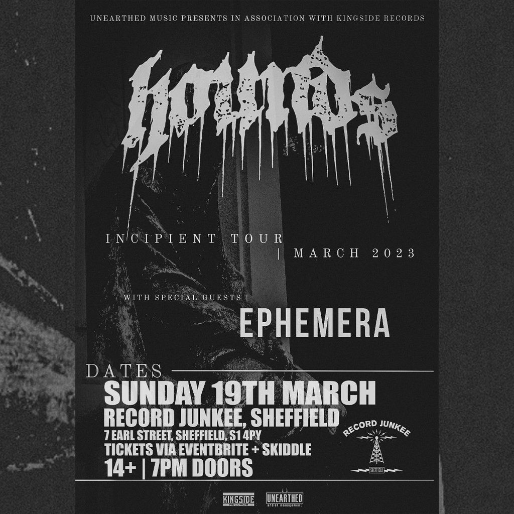 HOUNDS w/ EPHEMERA Record Junkee, Sheffield, Record Junkee, Sheffield