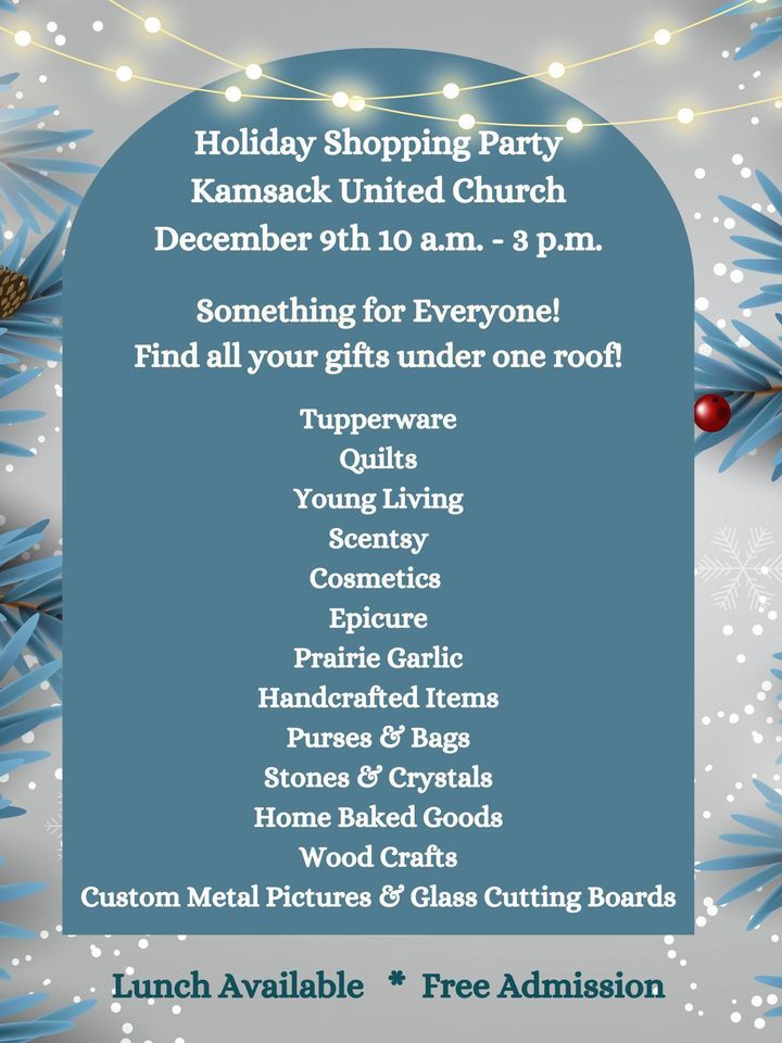 Holiday Shopping Party, Westminster Memorial United Church, Fort Qu