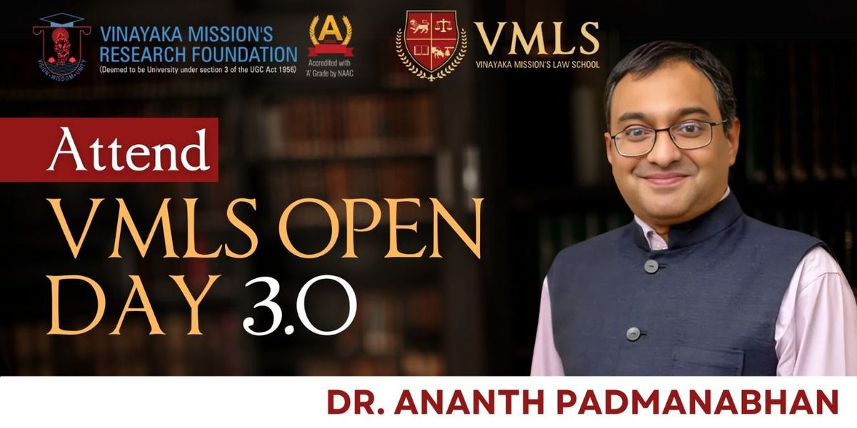 LL.B.(Hons.)Career Counseling at VMLS Open Day 3.0, 9 August | Event in Chengalpattu | AllEvents