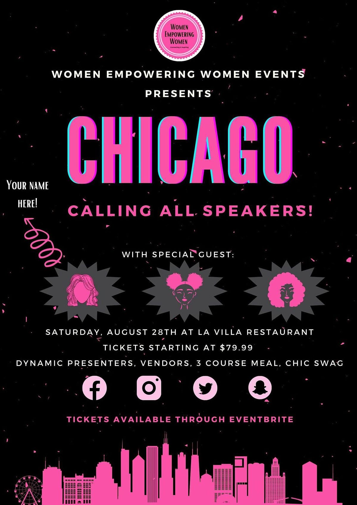 Women Empowering Women Chicago La Villa Restaurant And Banquets Chicago May 7 2022 Allevents In Chicago Events August 2022
