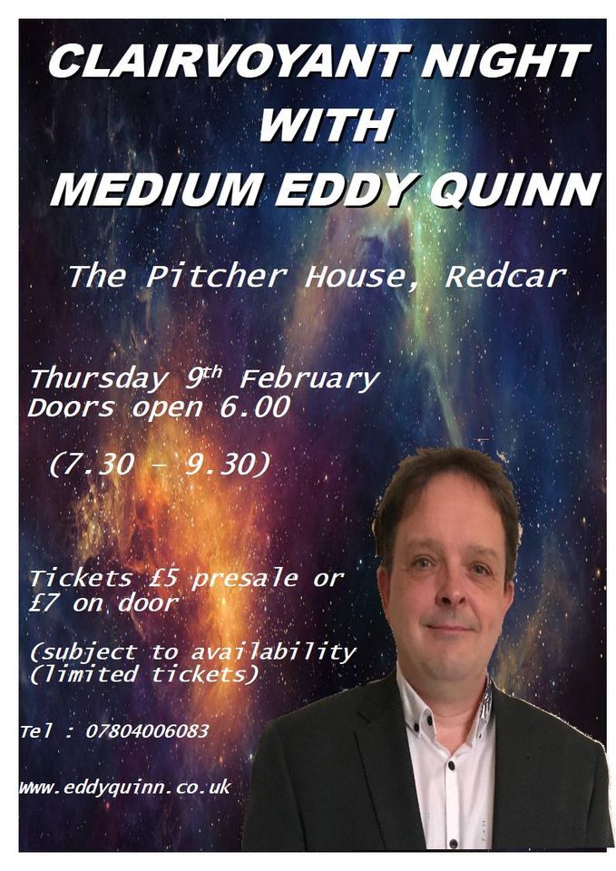 Clairvoyant Night Pitcher House, Redcar £5, The Pitcher House, Redcar