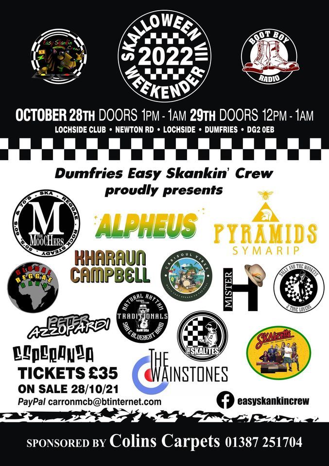 Skalloween 2022 (Easy Skankin Crew), Lochside Labour Club, Dumfries