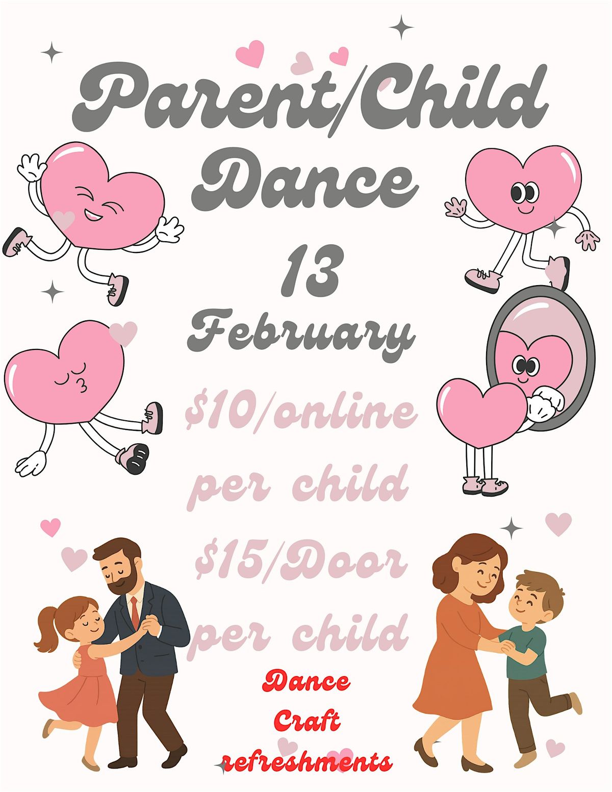 Parent Child Valentines Dance, 13 February | Event in Durham | AllEvents