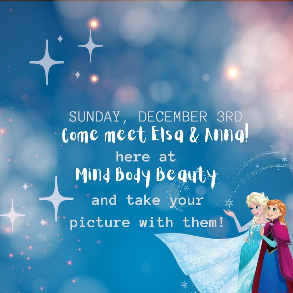 Meet Elsa & Anna before the Lions Club tree lighting! Ft. Ashby, Mind