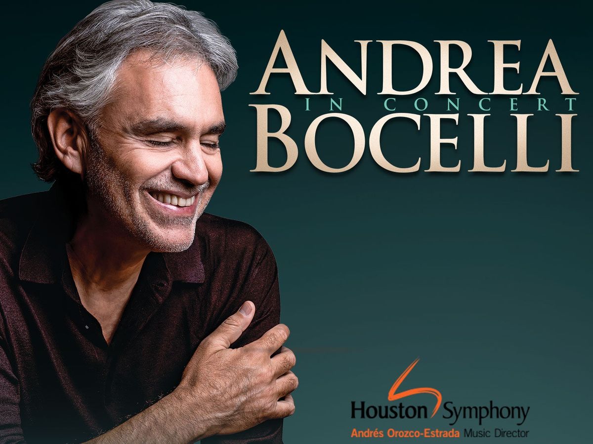 Andrea Bocelli with Houston Symphony at Toyota Center - TX, 12 June | Event in Houston | AllEvents