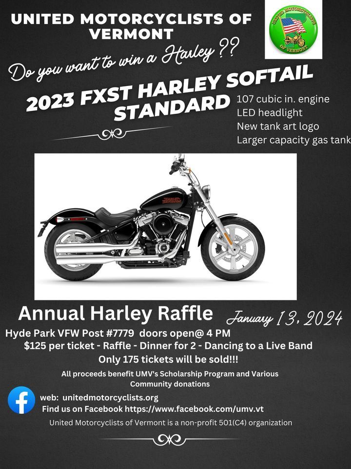 Annual Harley Bike Raffle, VFW Post 7779, Hyde Park, January 13 2024 ...