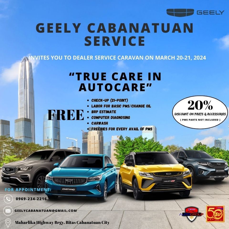 "TRUE CARE IN AUTO CARE" Dealer Service Caravan, Maharlika Highway Brgy