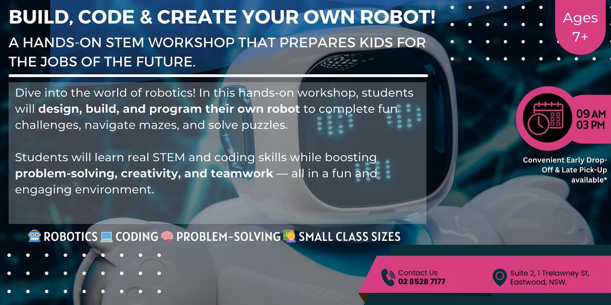 School Holiday Activity - Robotics Workshop, 9 January | Event in Eastwood | AllEvents