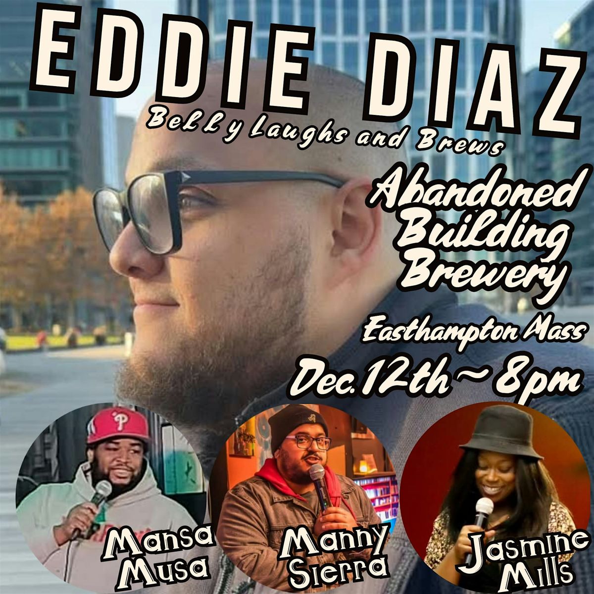 BELLIE LAUGHS AND BREWS, 13 December | Event in Easthampton | AllEvents