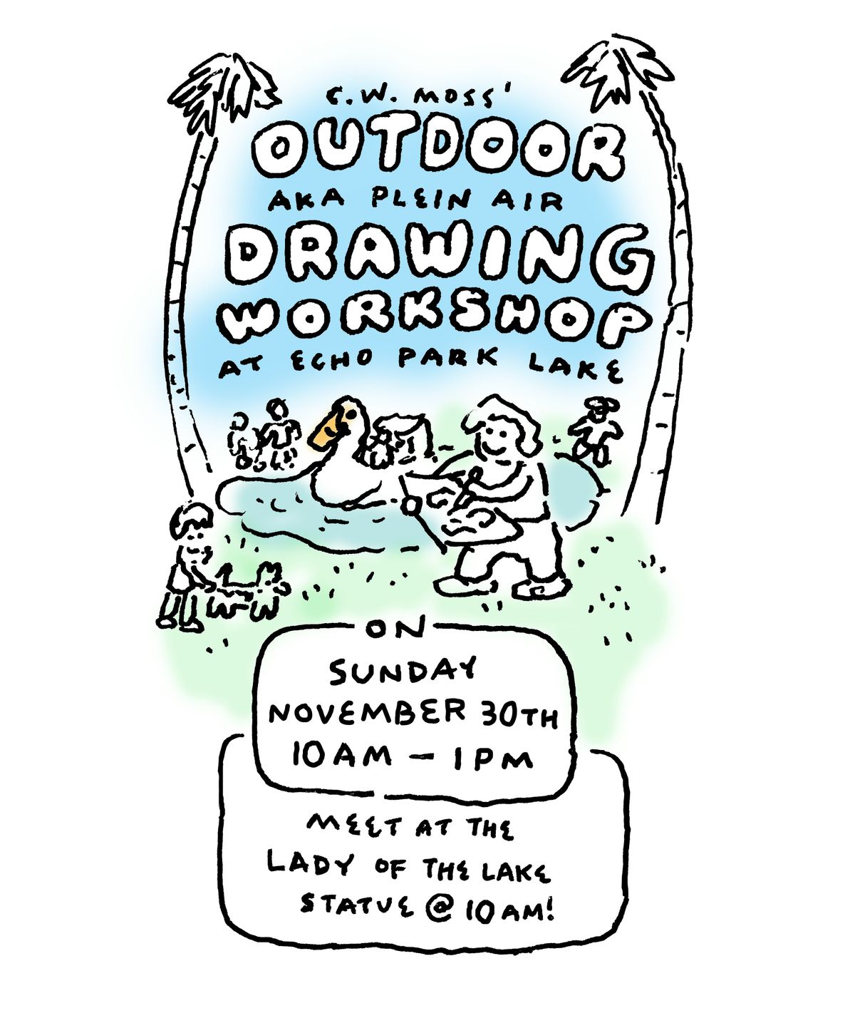 Outdoor Plein Air Drawing Workshop hosted by C.W. Moss (11/30), 30 November | Event in Los Angeles | AllEvents