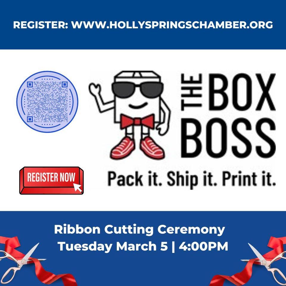 The Box Boss Ribbon Cutting, The Box Boss, Holly Springs, 5 March 2024 ...