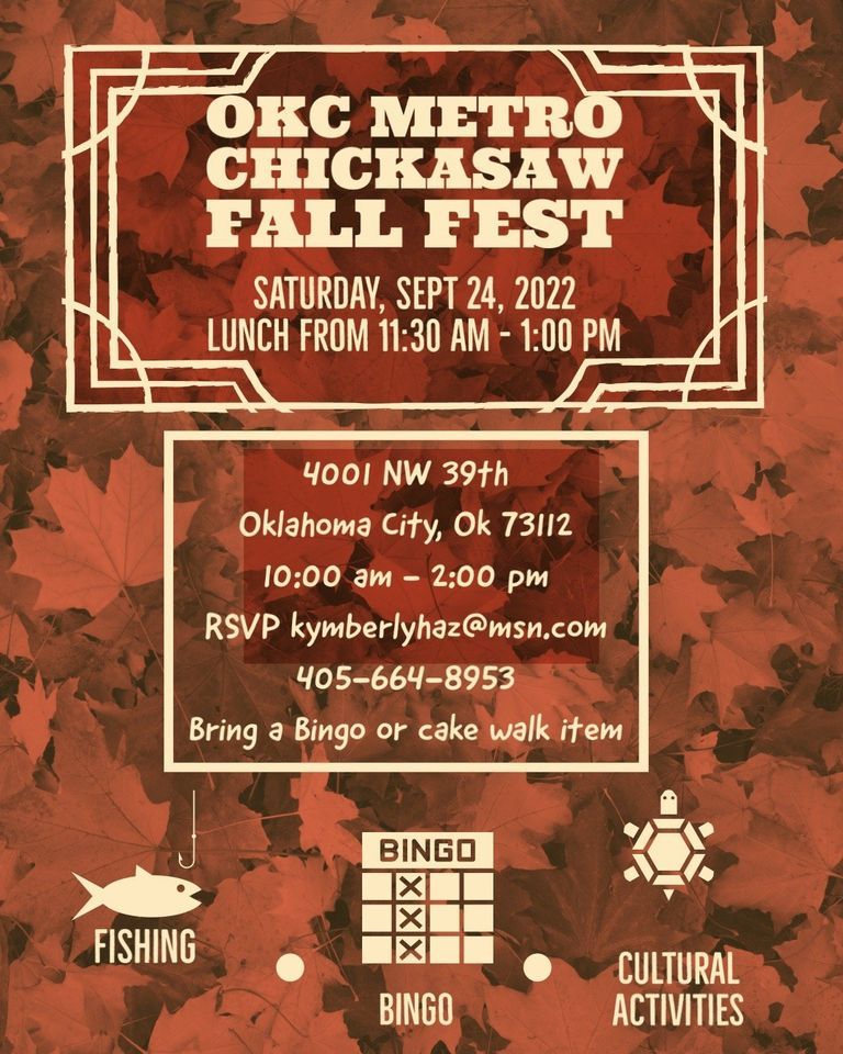 OKC Metro Chickasaw Fall Fest, Chickasaw Nation Community Center, OKC