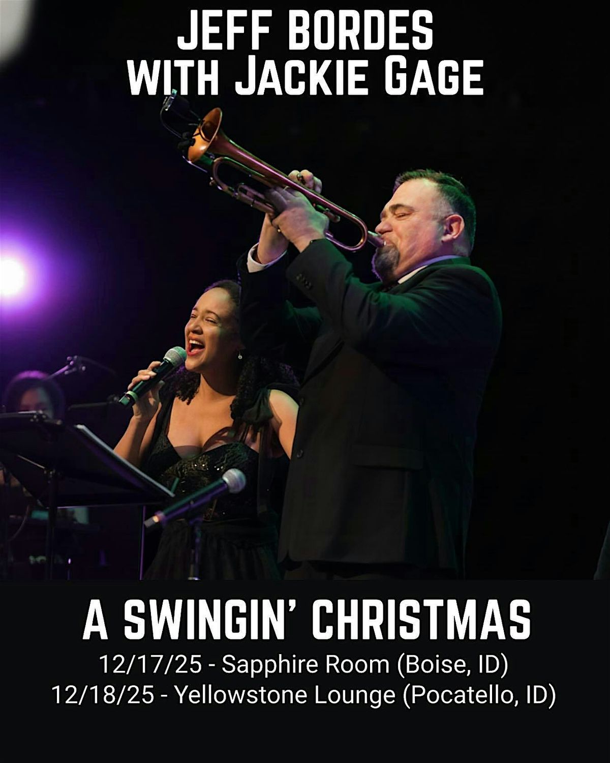 A Swinging Christmas with Jeff Bordes and Jackie Gage, 18 December | Event in Pocatello | AllEvents