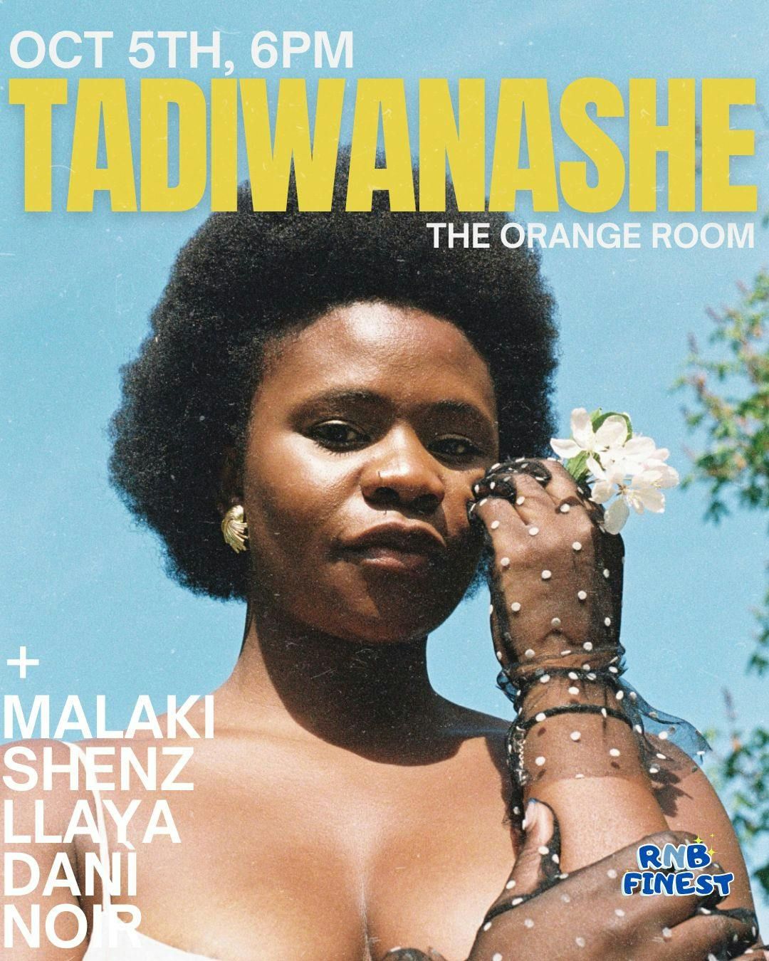 RnB Finest presents Tadiwanashe with Malaki, Shenz, LLaya, Dani and Noir, 5 October | Event in Leytonstone