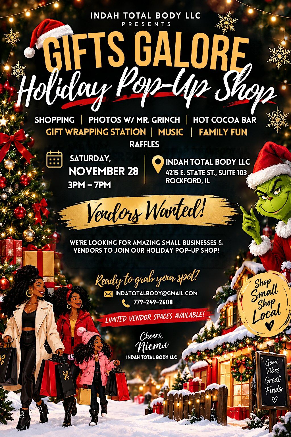 Gifts Galore:Small Business Holiday Shopping, Snatched Studio, Rockford ...
