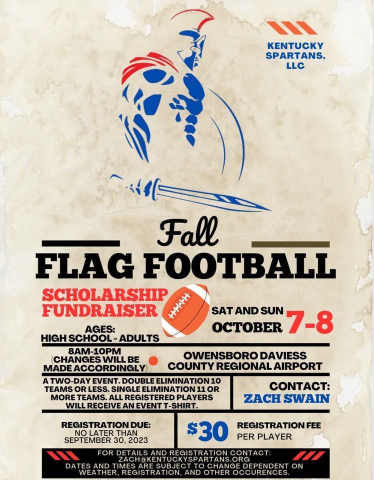 Fall Flag Football Scholarship Fundraiser, OwensboroDaviess County