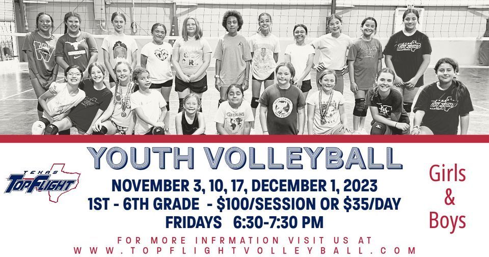 2023 TFV Youth VB Fall Session II (Girls & Boys) 1st6th grade, Texas