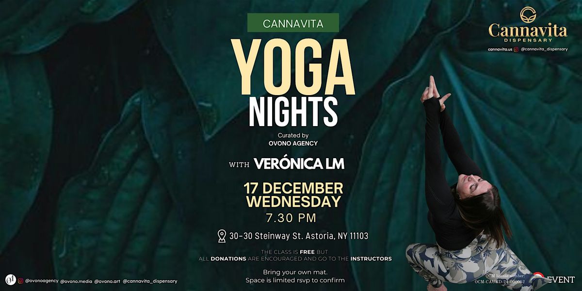 Free RSVP in Astoria:  Cannavita Yoga Nights, 17 December | Event in Queens | AllEvents