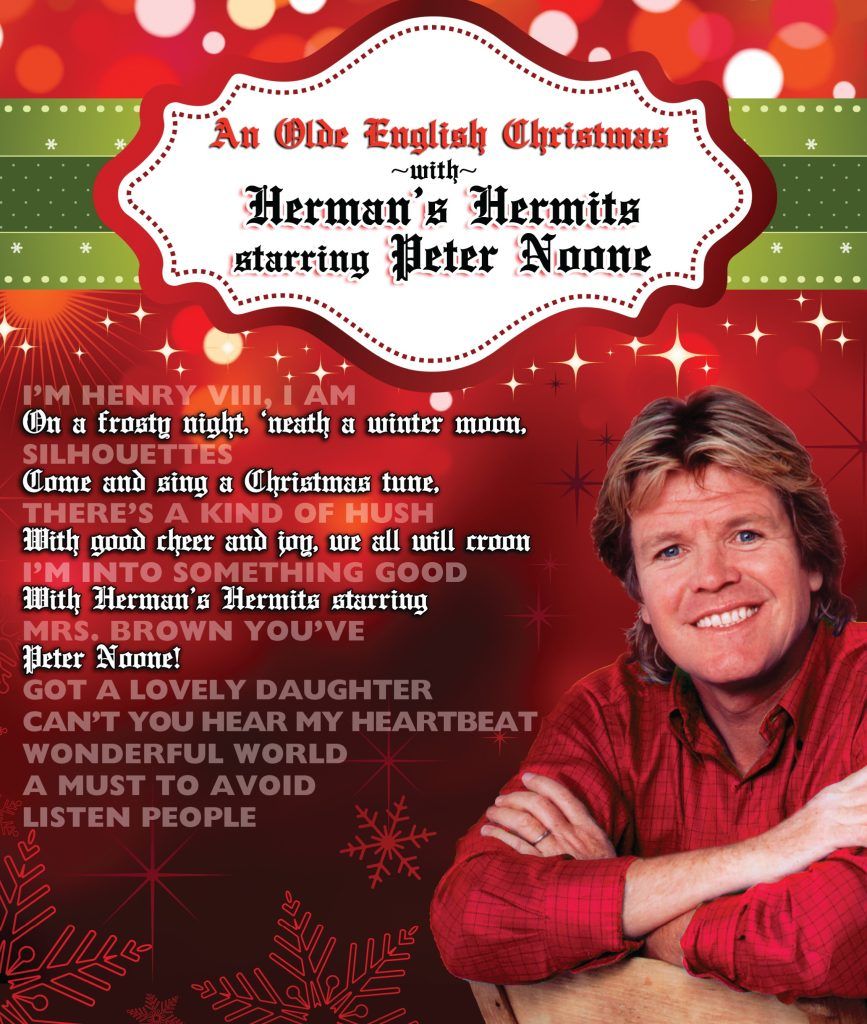 Hermans Hermits and Peter Noone at Blue Gate Performing Arts Center, 16 December | Event in Shipshewana | AllEvents