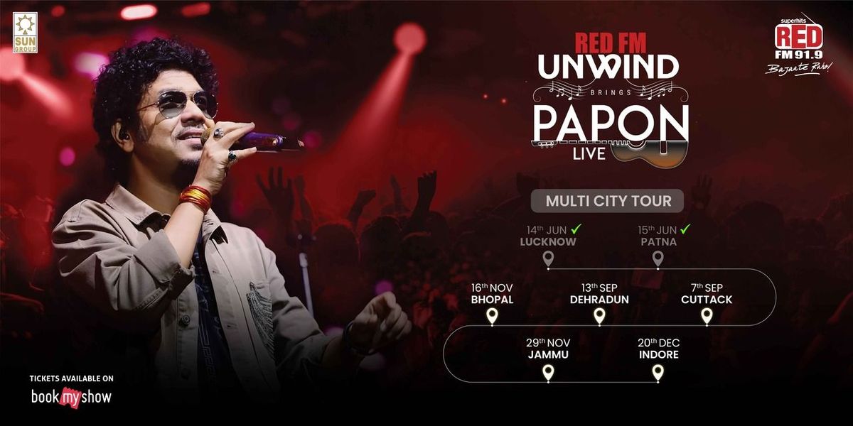 Red FM Unwind Papon Live Jammu, 29 November | Event in Jammu | AllEvents