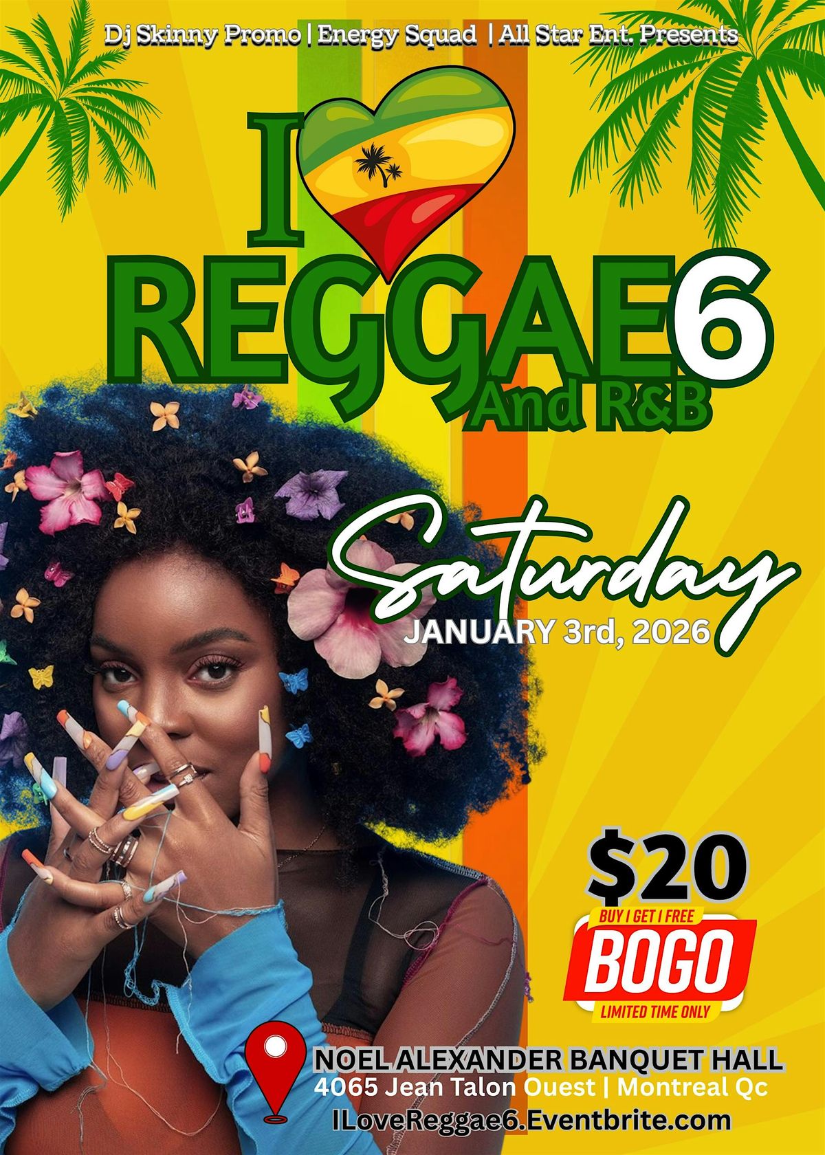 I LOVE REGGAE & RNB 6 - The Ultimate Reggae & Rnb Party!, 3 January | Event in Montréal | AllEvents