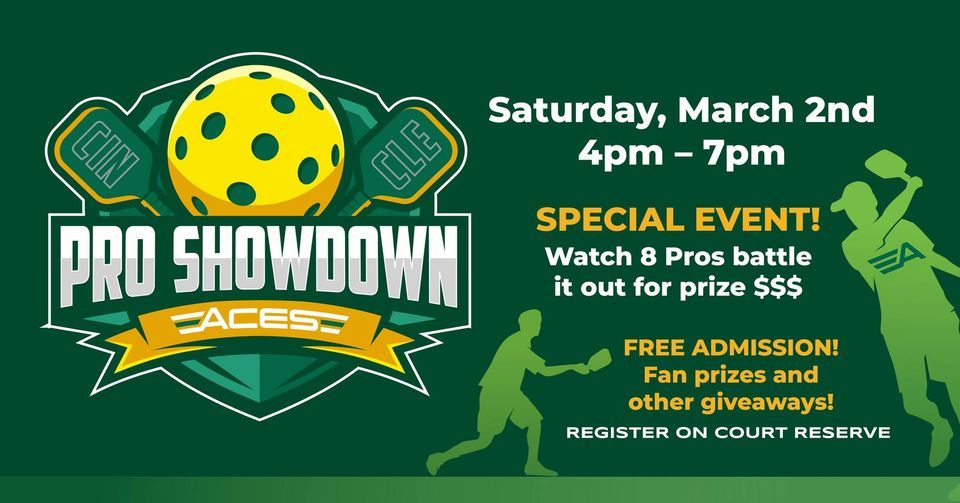 Pro Showdown at ACES, Aces Pickleball + Kitchen, Cincinnati, March 2