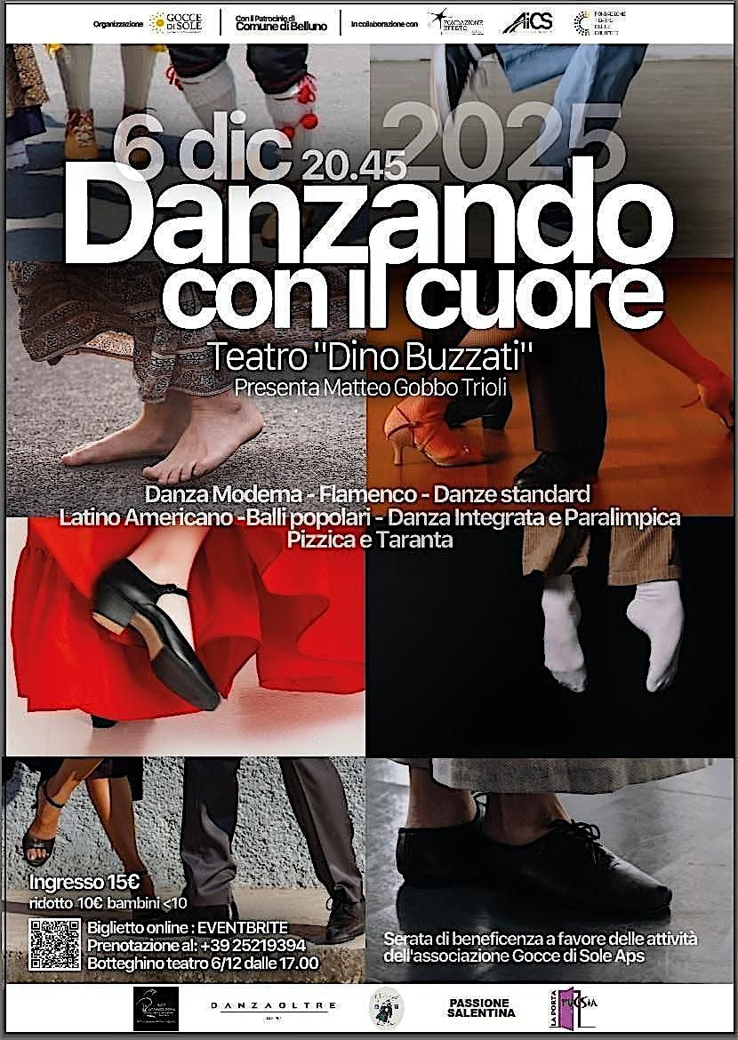 Danzando con il cuore, 6 December | Event in Belluno | AllEvents