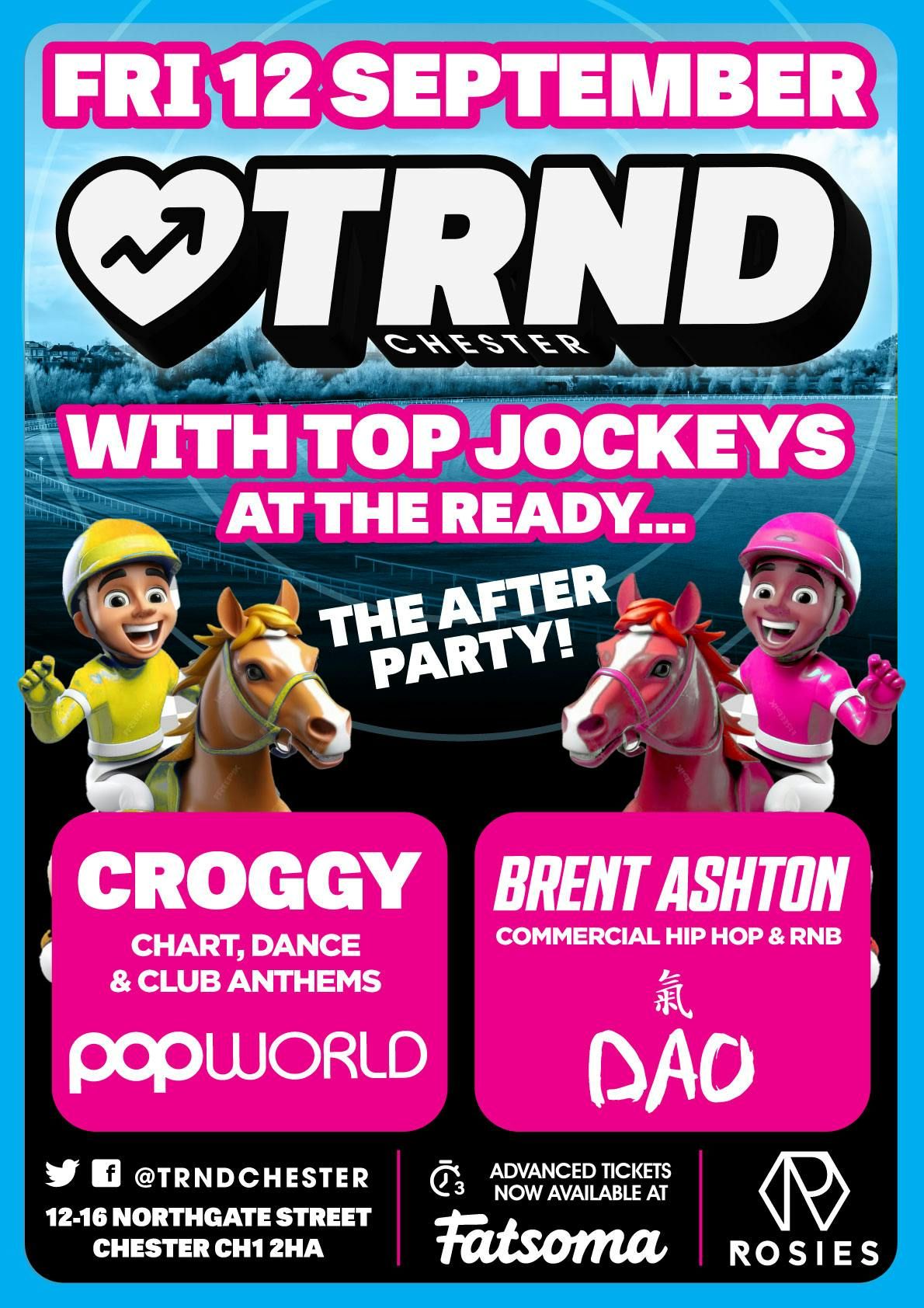 CHESTER RACES AFTER PARTY @ ROSIES CHESTER, 12 September | Event in Chester | AllEvents