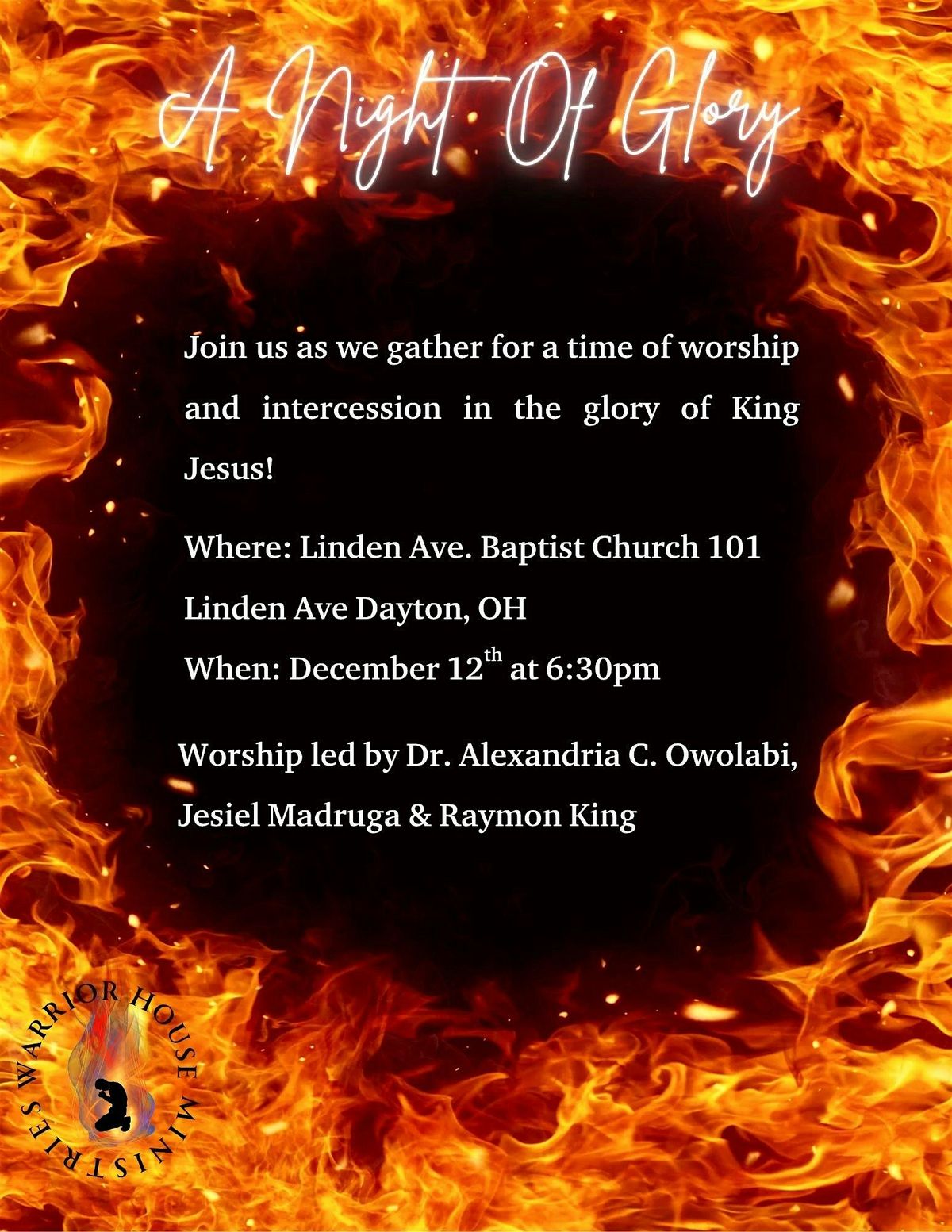 A Night of Glory, 12 December | Event in Dayton | AllEvents