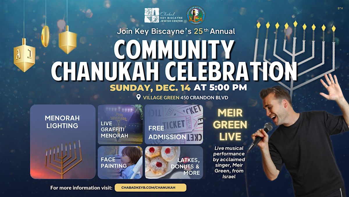 Community Chanukah Celebration at the Village Green, 14 December | Event in Key Biscayne | AllEvents
