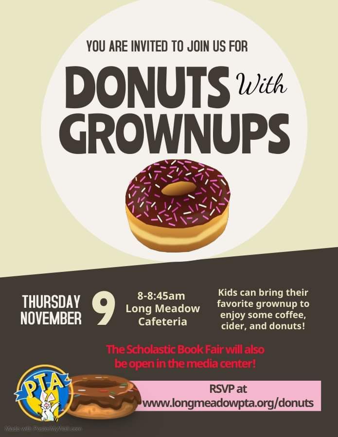 Donuts with Grownups, Long Meadow Elementary School, Rochester Hills
